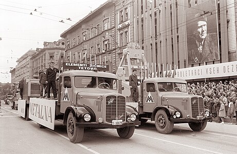 Првомајска парада у Љубљани 1961. године