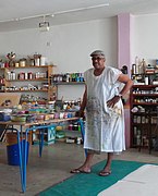 Diab in his studio in Khartoum-Amarat in 2016.