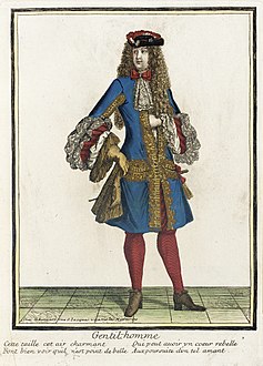 Recueil des modes de la cour de France, 'Gentil-homme', Henri Bonnart (1642-1711), 1680