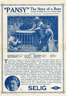 Description de l'image Release flier for PANSY, 1912.jpg.
