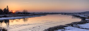 Stauerio upė žiemą (Eseksas)