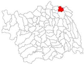 Location in Bacău County