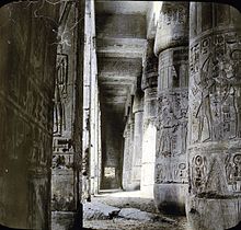 Egipt - Medinet Habou [?], Tebe. Brooklyn Museum Archives, Goodyear Archival Collection