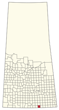 Location of the RM of Lake Alma No. 8 in Saskatchewan