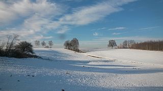 Snowy landscape from ICE train 20170120 150652