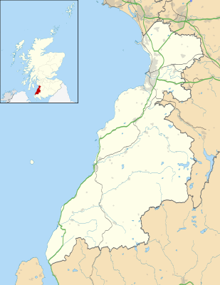 Mapa de localización de South Ayrshire