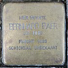 Stolperstein für Bernhard Baer