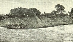Замчышча з боку Дзьвіны, 1893 г.