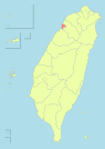 Vị trí thành phố Tân Trúc tại Đài Loan