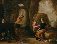David Teniers starší, Venuše navštěvuje Vulkána v jeho kovárně (Venus Visiting Vulcans Forge)