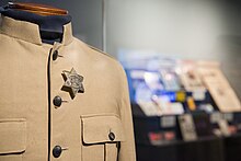 The Beatles' stage clothing (details) - "Ladies and Gentlemen... the Beatles!" exhibit at LBJ Presidential Library, Austin, TX, 2015-06-23 16.22.10.jpg