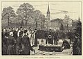 Funeral de Lord Frederick Charles Cavendish en St Peter's Churchyard, Edensor.