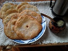 Uruguayan torta frita
, which derives from Italian gnocco fritto TortaFrita.jpg