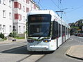 Variobahn 507 am ersten Einsatztag auf der modernisierten Linie 306 in Bochum-Hamme