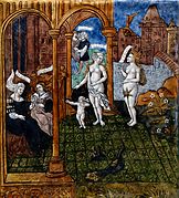 Venere e Giunone favoriscono gli amori di Didone e di Enea, Maestro dell'Eneide (c. 1530, Louvre).