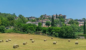 Le village de Bruniquel (Occitanie). (définition réelle 6 000 × 3 512)