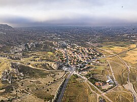 Aerial view of Çavuşin