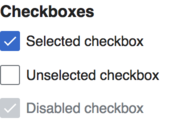 An example of a CheckboxInputWidget