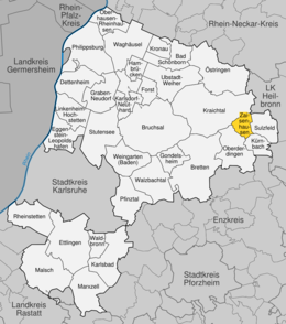 Zaisenhausen - Localizazion