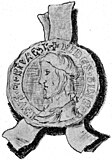 Zegel van bisschop Hendrik van Gelder, bevelvoerder van de Luikse troepen