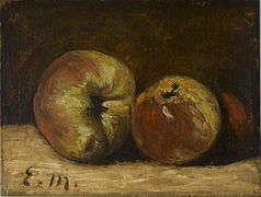Dos manzanas de Edouard Manet, 1882