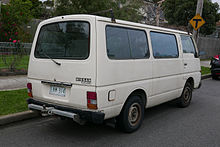 1985 Nissan Urvan (E23) SWB 4-door van (2015-07-14) 02.jpg