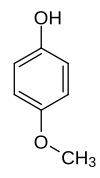 Struktur von 4-Methoxyphenol