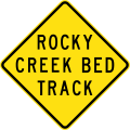 (W5-SA111) Rocky Creek Bed Track (Used in South Australia)