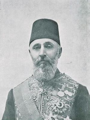English: Ottoman Grand Vizier Ahmed Tevfik Pas...