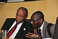 Alpha Condé et Souleymane Camara à Addis-Abeba en janvier 2017