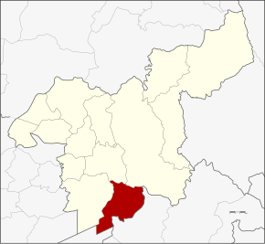 Amplasarea districtului în provincia Saraburi