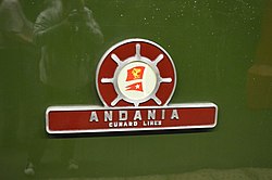 De Andania van de Cunard Line