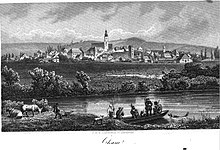 Ansicht Cham 1850