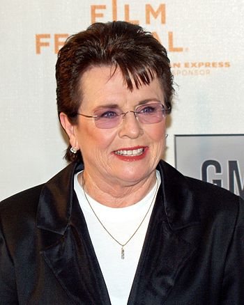 English: Billie Jean King at the 2007 Tribeca ...