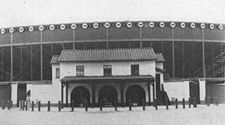 Buffalo Stadium facade, 1948.jpg