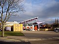 Outside Burnley bus station