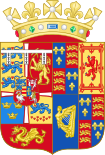 Coat of arms of Anne as Princess of Denmark.svg