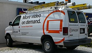 Picture of a Comcast service vehicle taken in ...