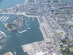 Skyline of Concarneau