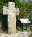 Croix mérovingienne à Corseul dans les Côtes-d'Armor.