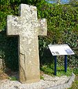 Croix mérovingienne du XIe siècle, située rue de Montafilan à Corseul dans les Côtes d'Armor.