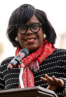 Cherelle Parker, (D), the 100th and current Mayor of Philadelphia Councilmember Cherelle Parker.jpg