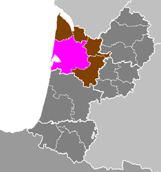 Arrondissement di Bordeaux – Mappa