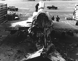 USAF F-4 Phantom II destroyed during the Tet Offensive Destroyed US RF-4C Phantom II.jpg