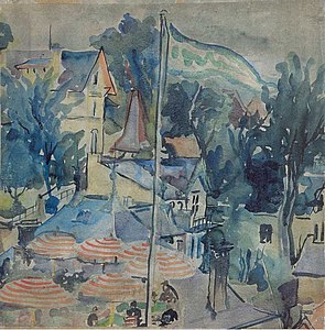 Landskab ved Dresden 'Dresdner-Landschaft', 1928