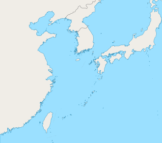 釣魚臺列嶼在中國東海的位置