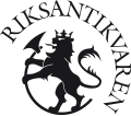 Riksantikvarens logo frå 1998. Motivet er Den norske løva frå 1600-talet.