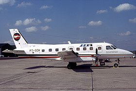 Un Embraer EMB 110 de :Provincetown-Boston Airlines (en) semblable à celui impliqué dans l'accident.