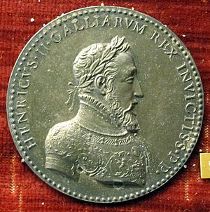Аверс медали Генриха II, выпущенной в честь успехов в кампании 1552 года