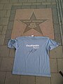 T-Shirt with at the Walk of Fame of Liseberg (Göteborg) with the Star of Albert Einstein